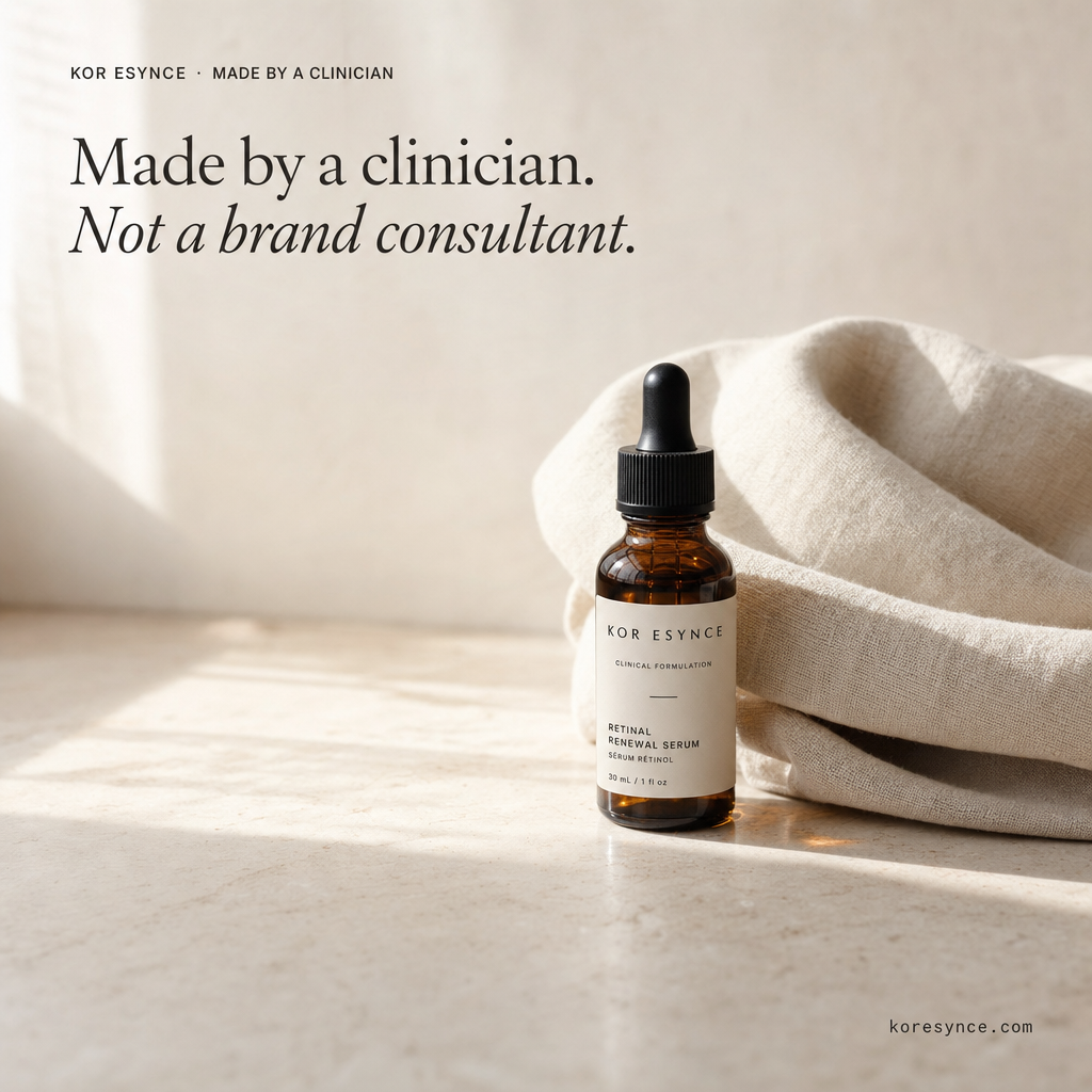 Kor Esynce ad — Made by a clinician. Not a brand consultant.